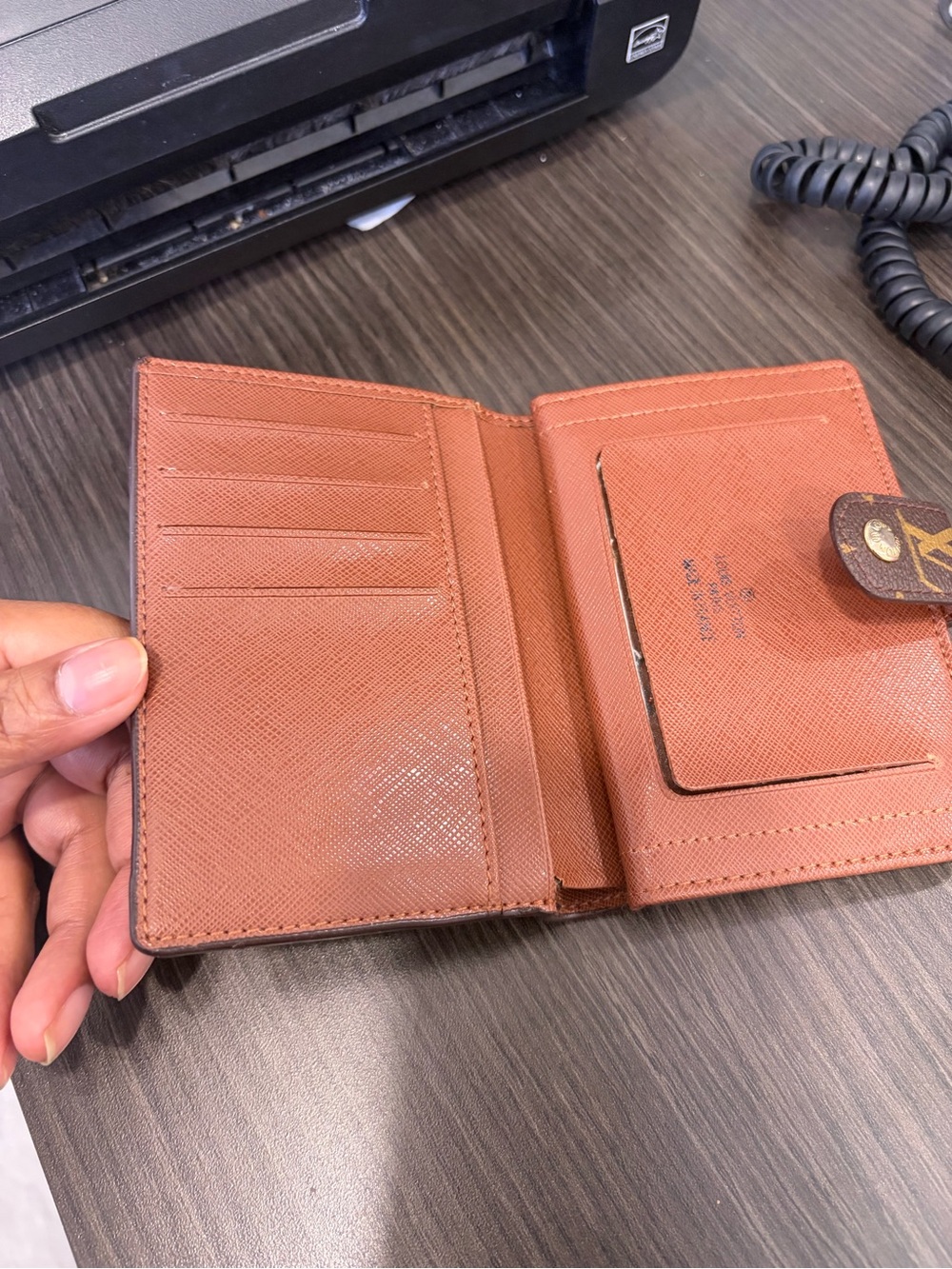 Men's Bifold Card Wallet in Brown